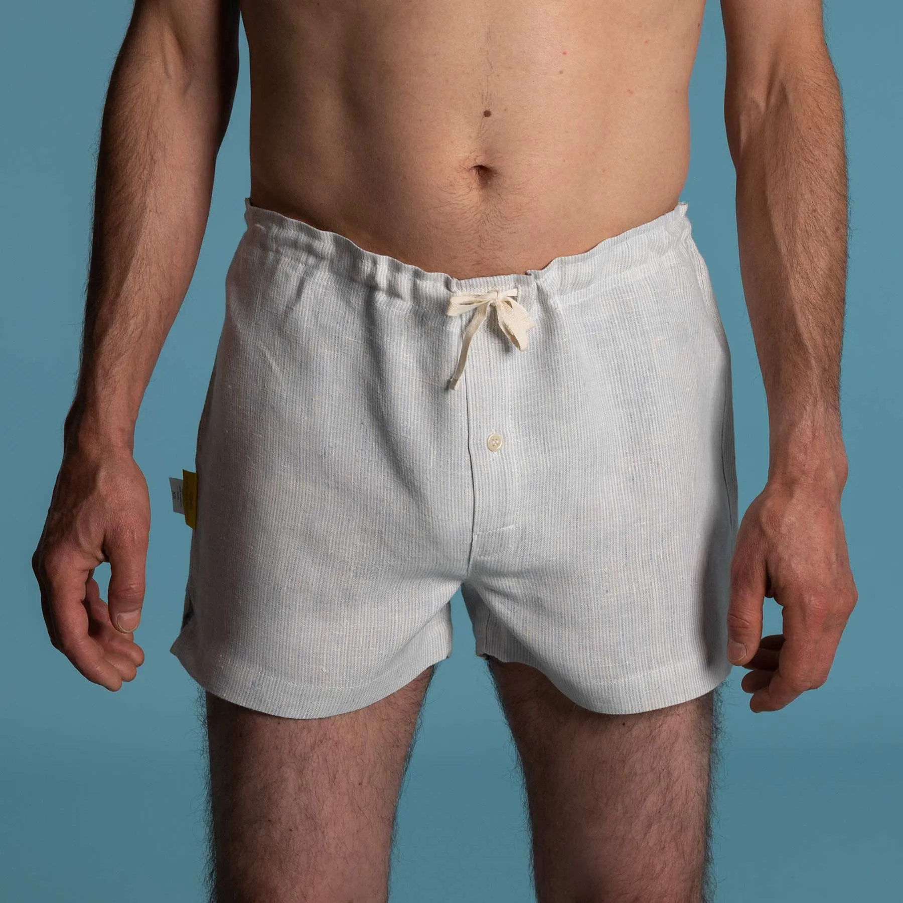 GREENWICH Elastic-free 100% Organic Hemp Boxers (Plastic-Free Nut Button; Latex-Free; OC Thread Option, 100% Biodegradable)