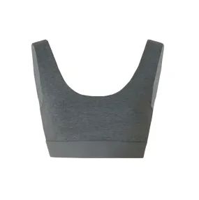 Grey organic bamboo sports bra