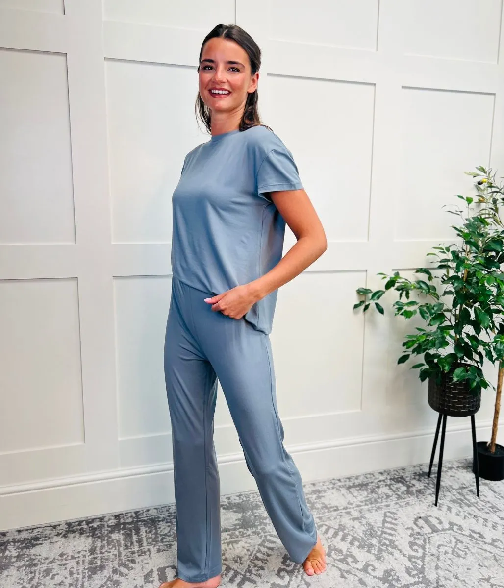 Grey Soft Loungewear Pyjamas