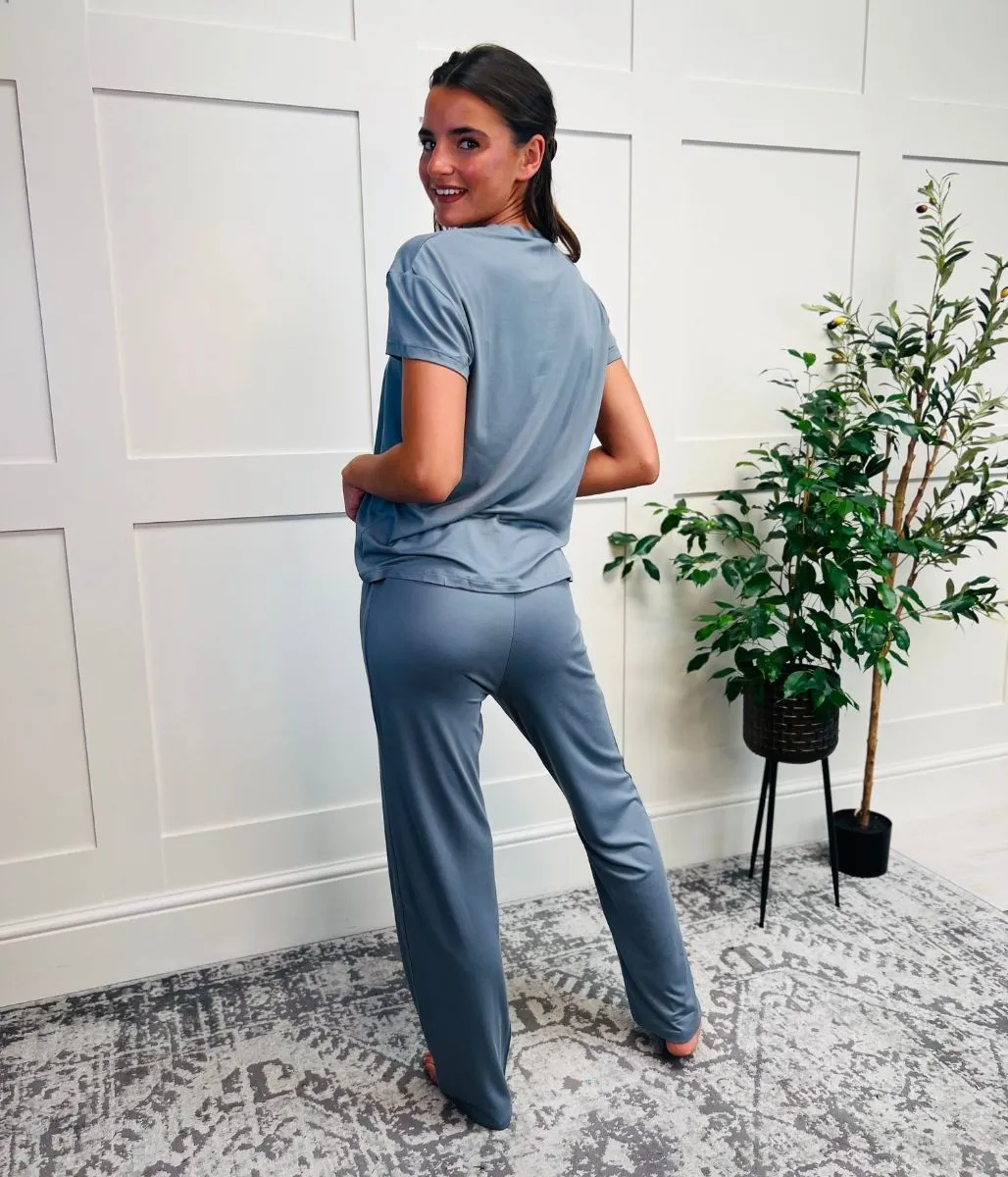 Grey Soft Loungewear Pyjamas