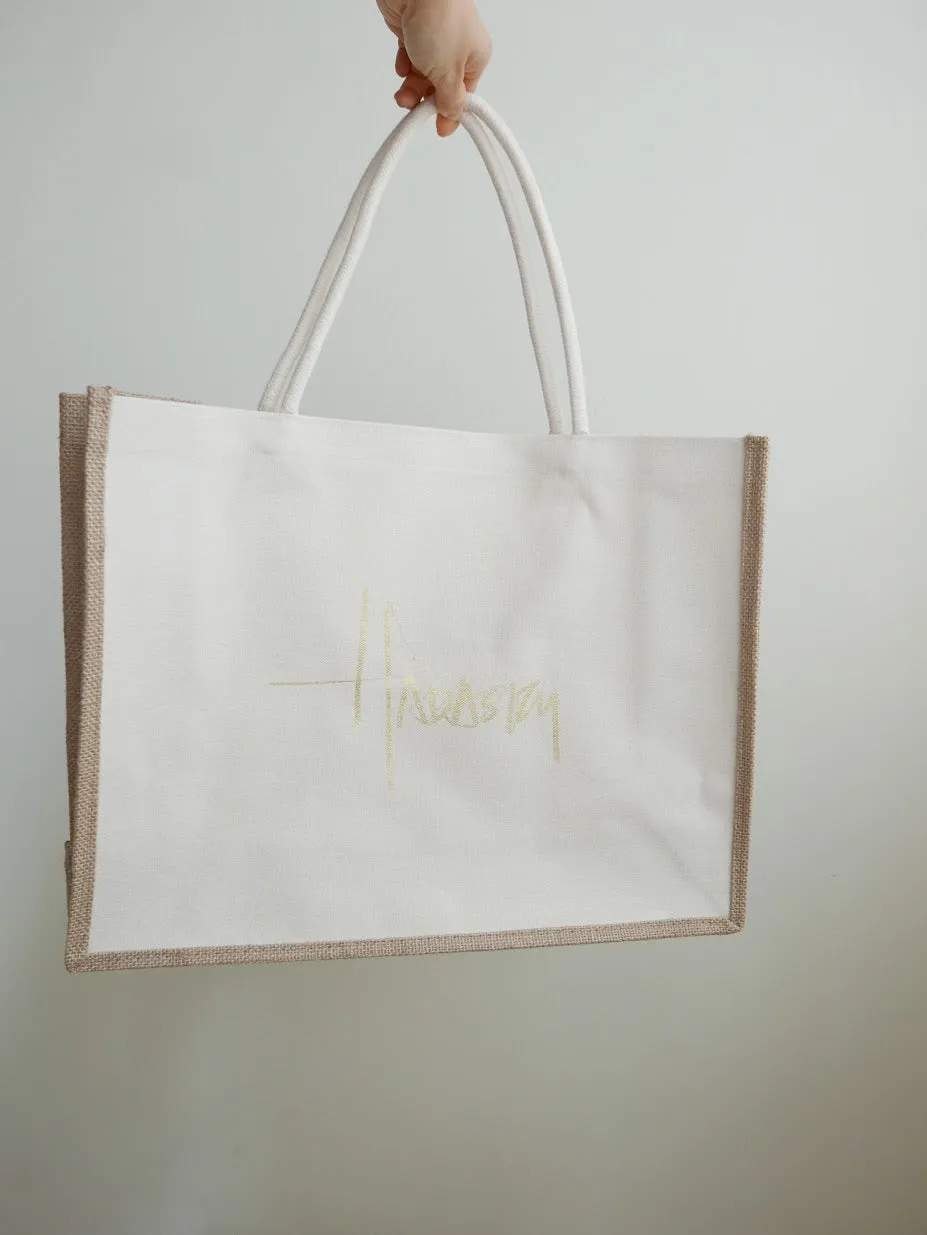 Hadasity Large Canvas Tote Bag