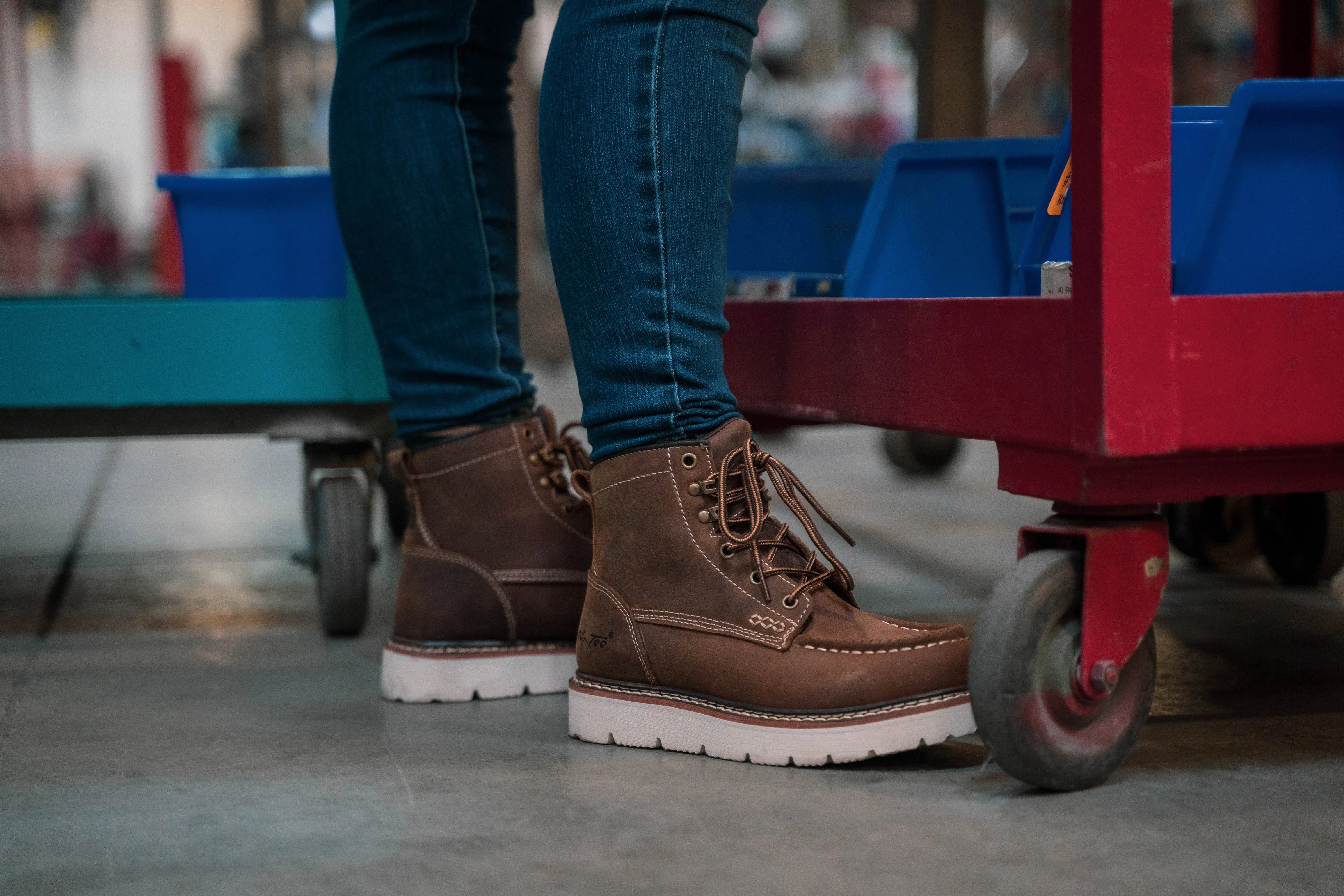 Legacy: Women's 6" Moc Toe - Whiskey Brown