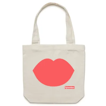 Liptember Canvas Tote Bag