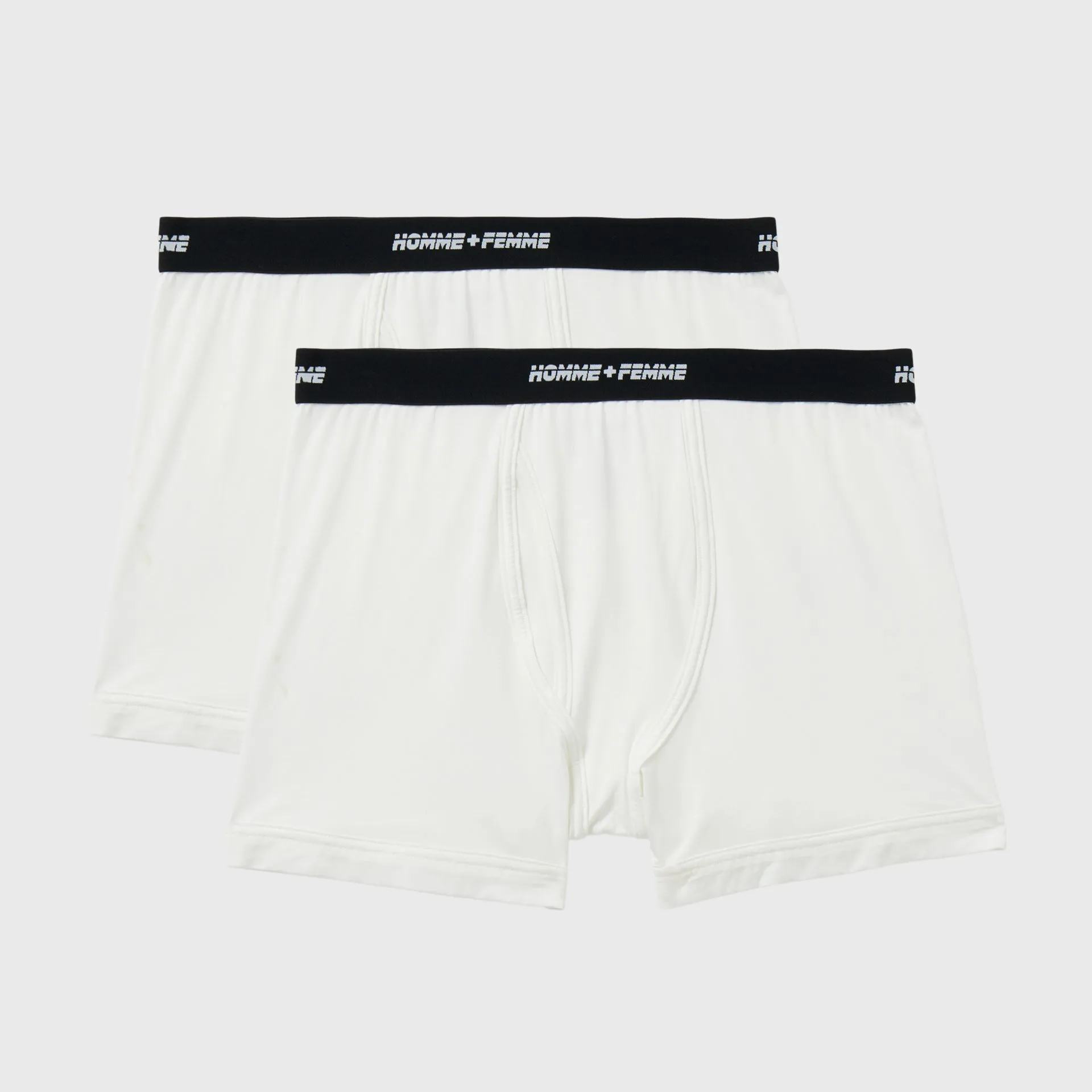 Logo Boxers 2 Pack White