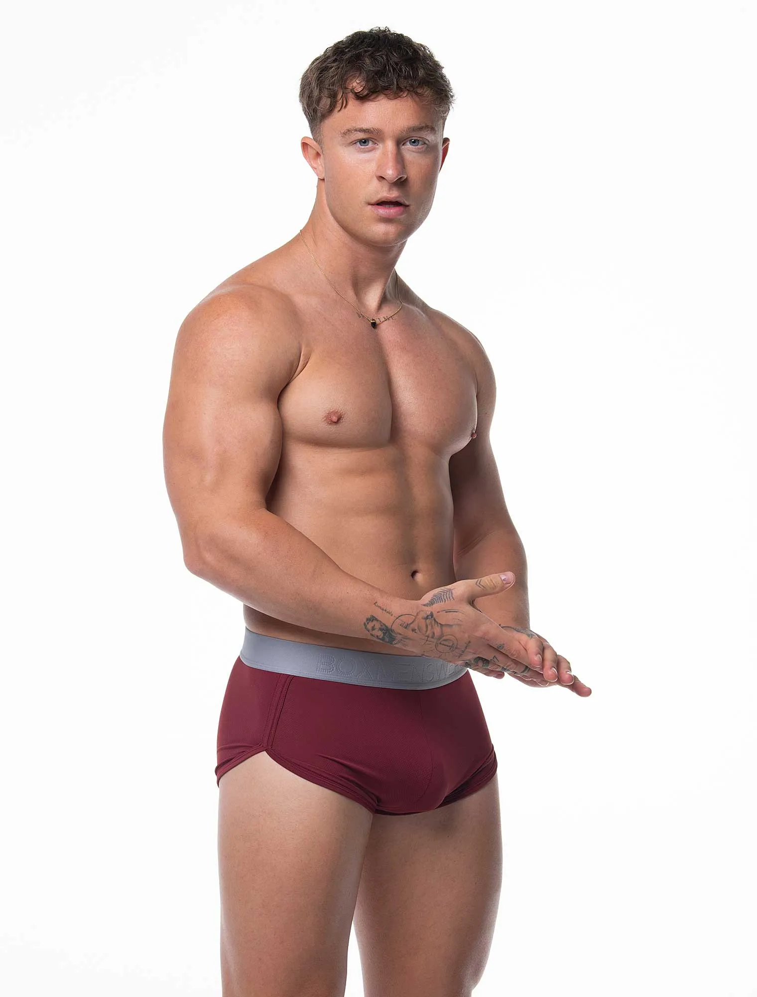 LuxLite Boxers - Burgundy Breeze