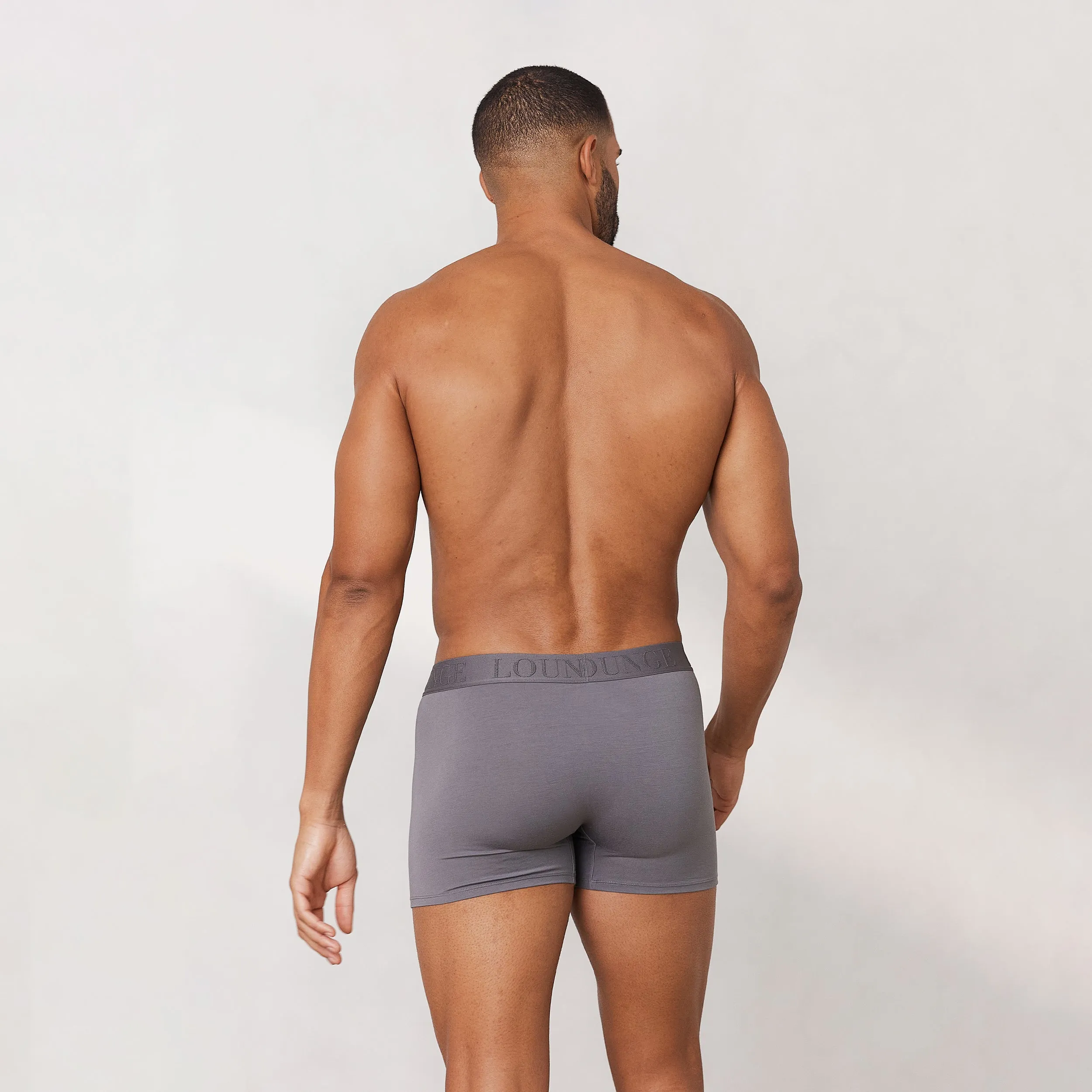 Men's Luxe Boxers (3 Pack) - Charcoal