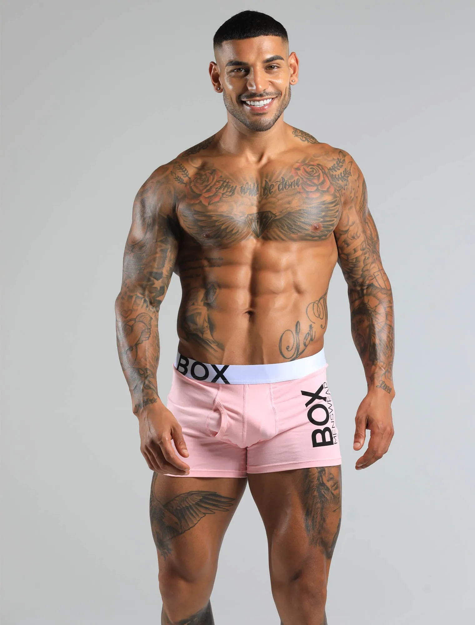 Mens Pink Boxers