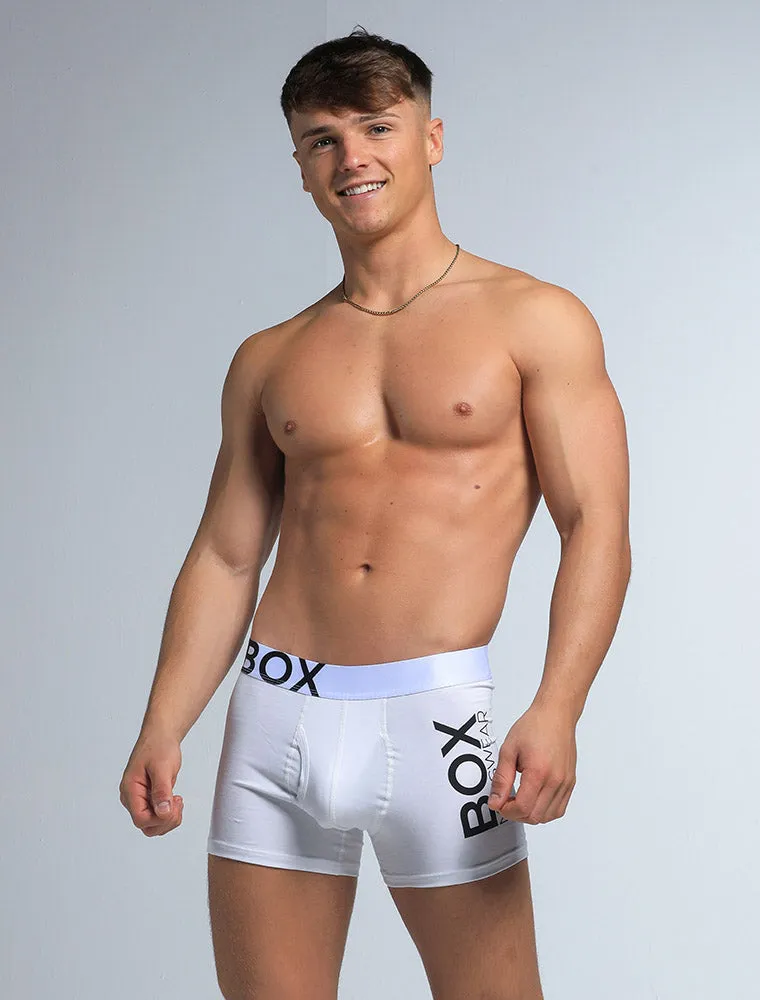 Mens White Boxers