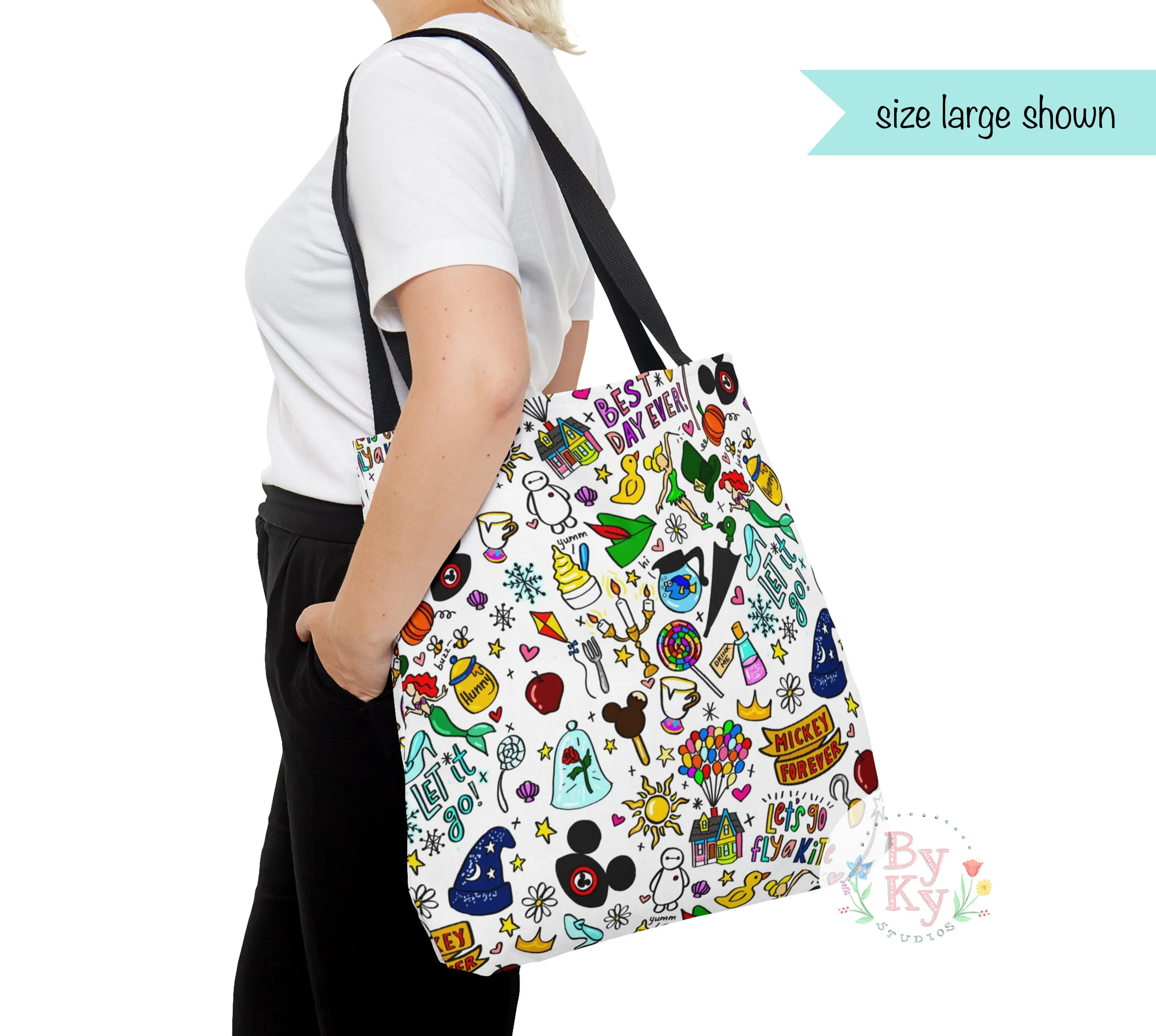 Mickey Doodle Tote Bag