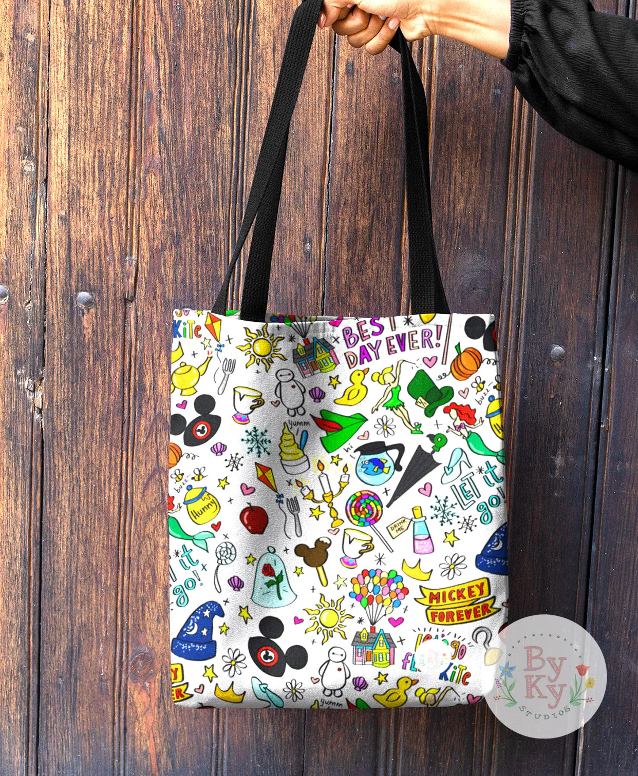 Mickey Doodle Tote Bag