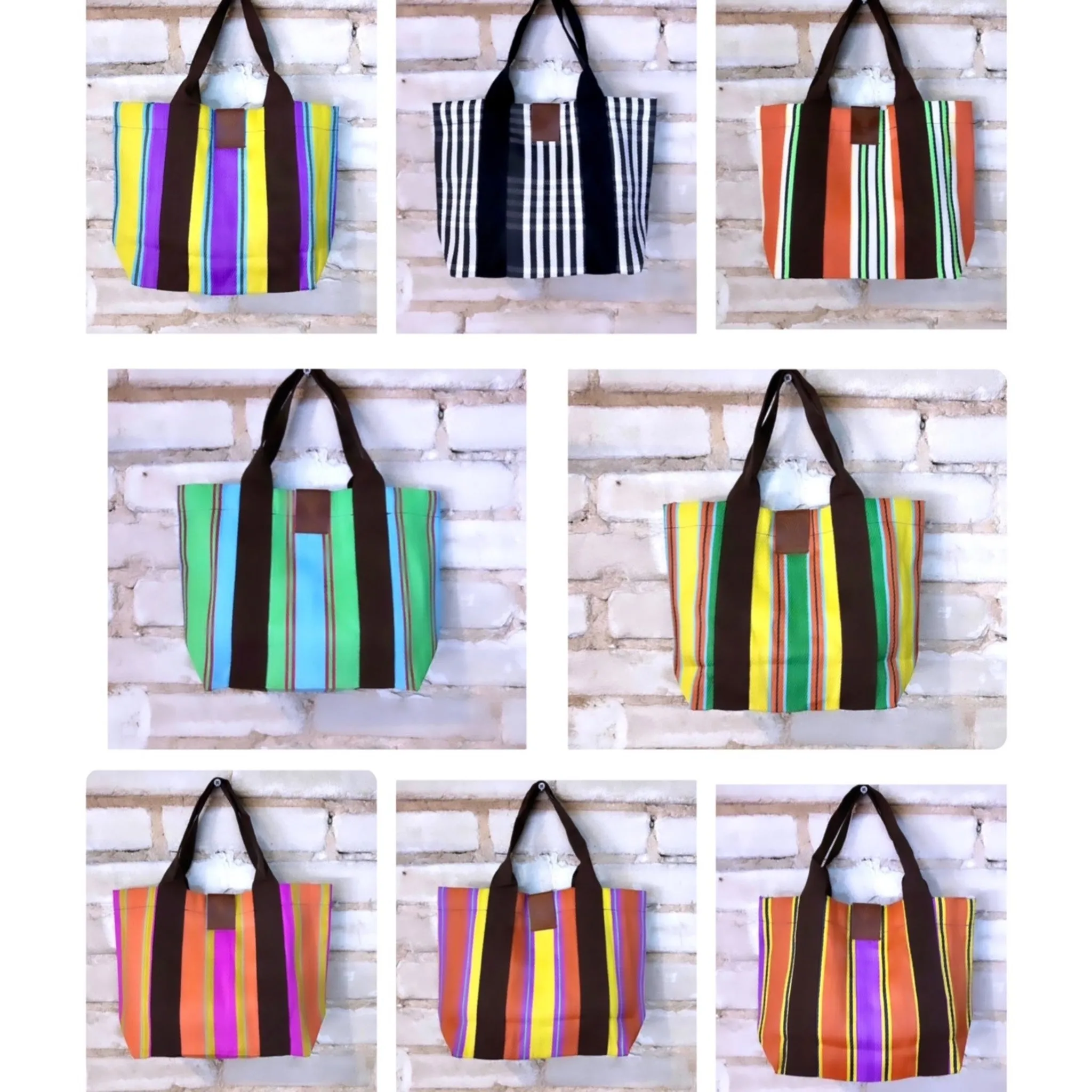 Mini Stripped Tote Bag