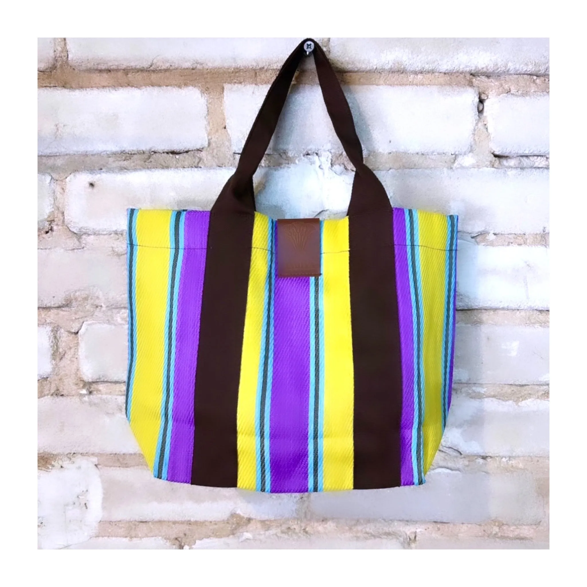 Mini Stripped Tote Bag