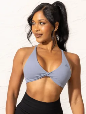 NKD Twist Sports Bra - Denim Blue