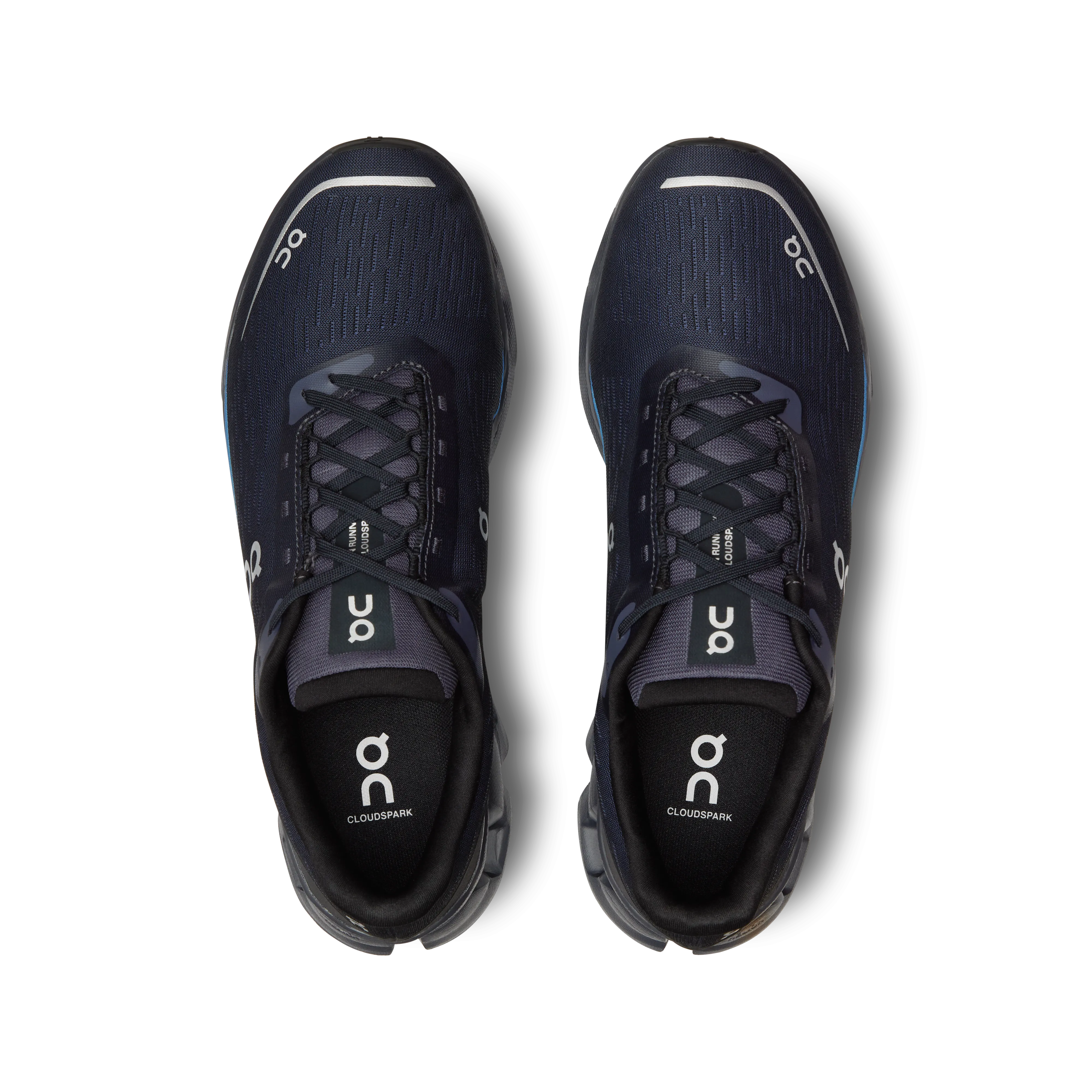 On Running Men's Cloudspark Shoes - Black / Blueberry