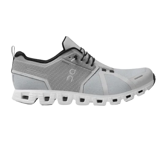 On Running Women's Cloud 5 Waterproof Shoes - Glacier / White