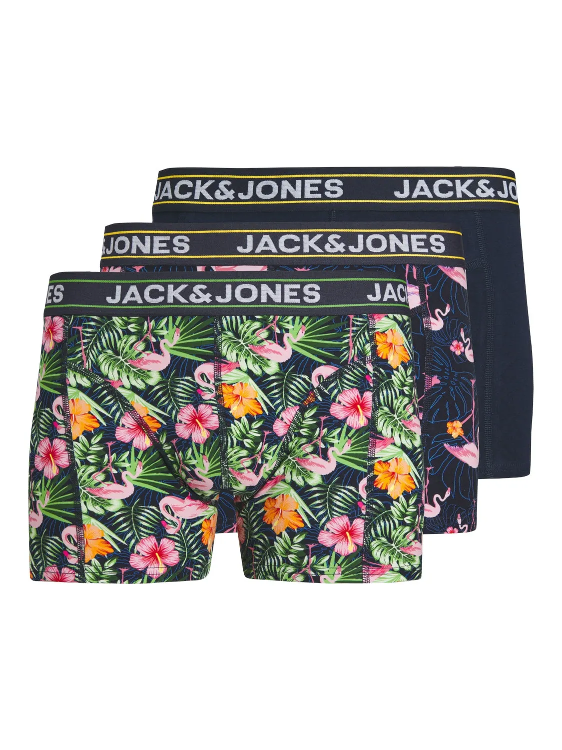 Pack de 3 boxers courts : Pink Flamingo