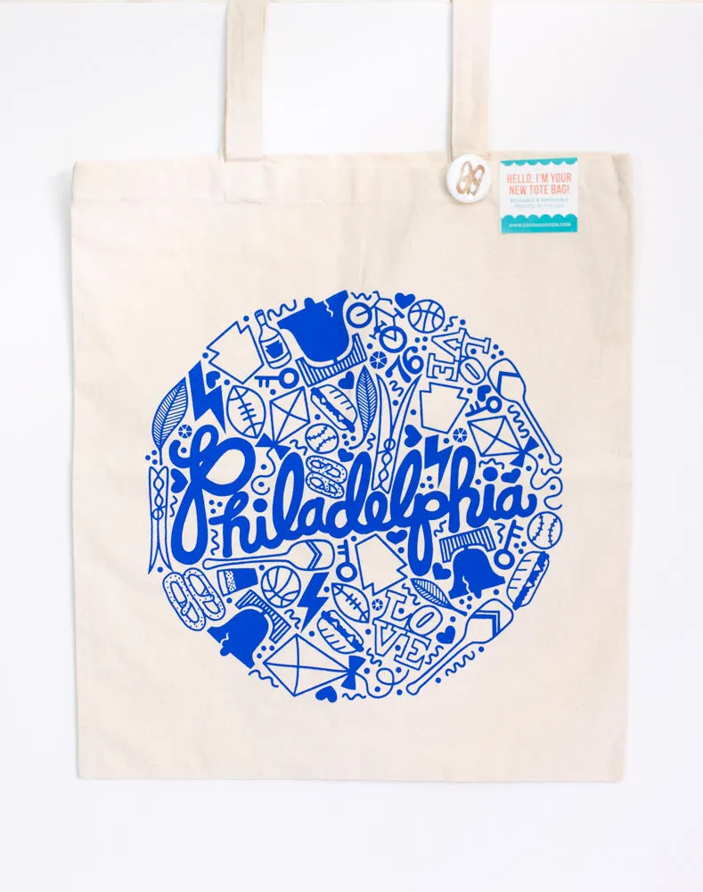 Philadelphia Pennsylvania tote bag, Philly icons souvenir bag, philadelphia souvenir tote bag, philadelphia wedding tote