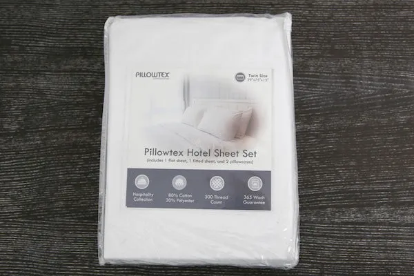 Pillowtex Hotel Sheet Set | Wrinkle Resistant Cotton Blend