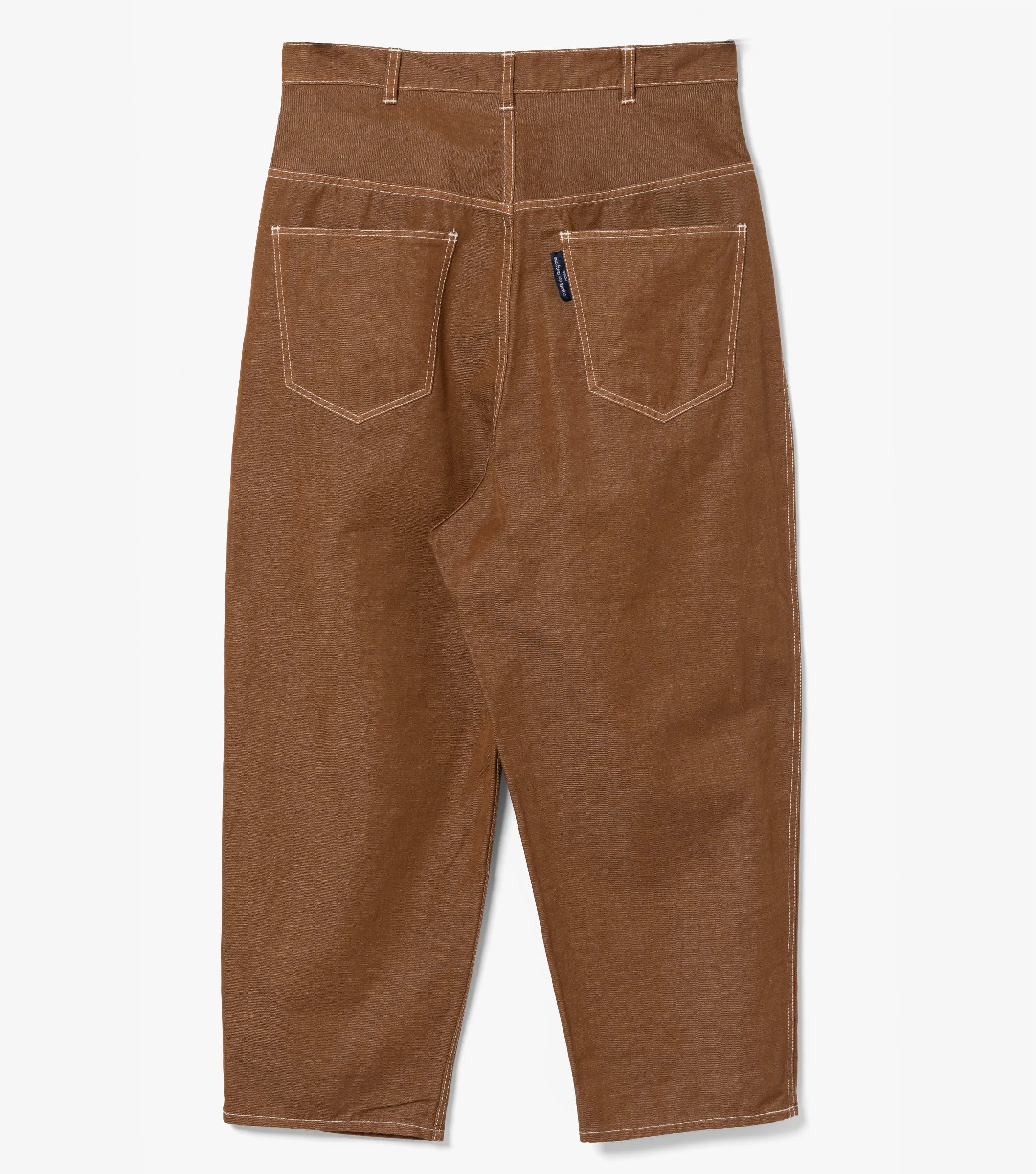 Pleated Work Pants (Brown)