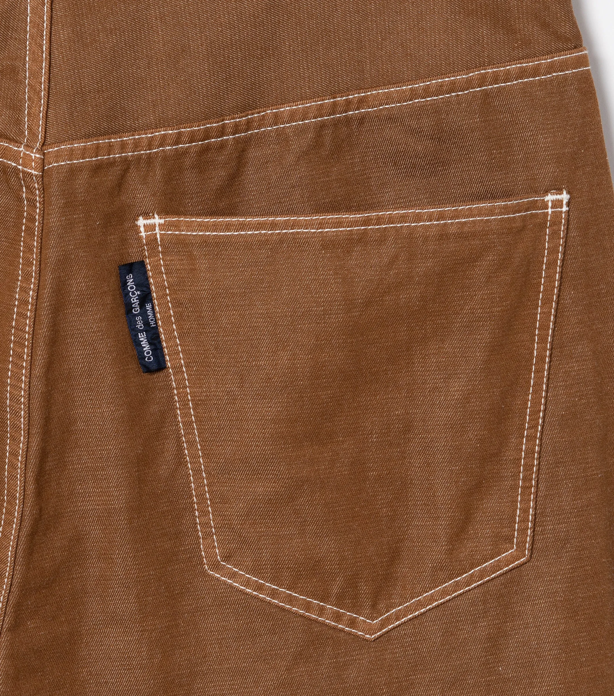 Pleated Work Pants (Brown)