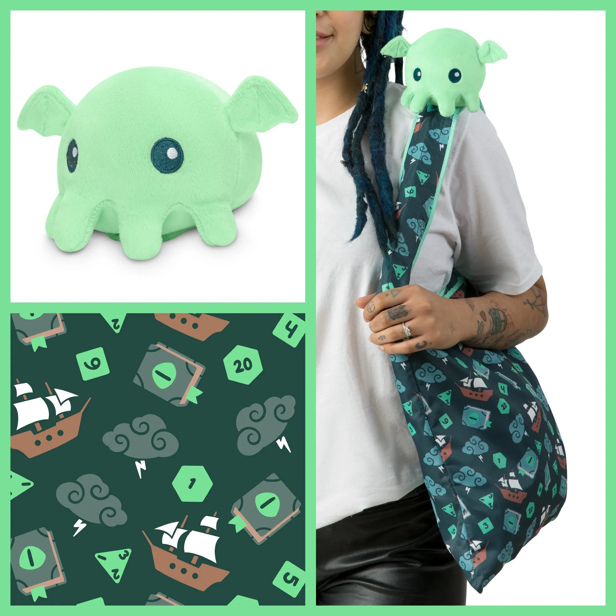 Plushiverse Tabletop Cthulhu Plushie Tote Bag