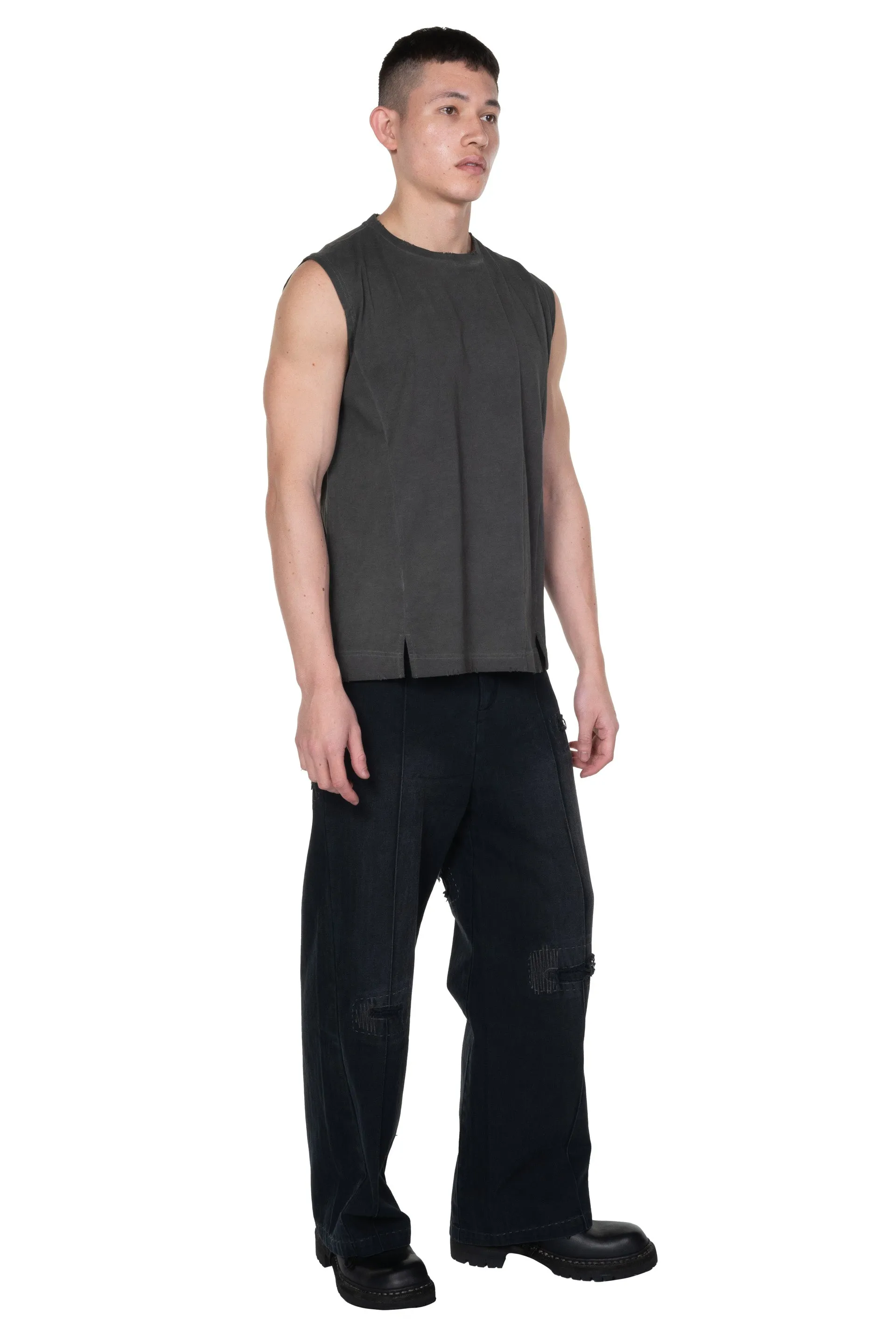 "Dirt" Vest 2.0 Cold Dyed Grey