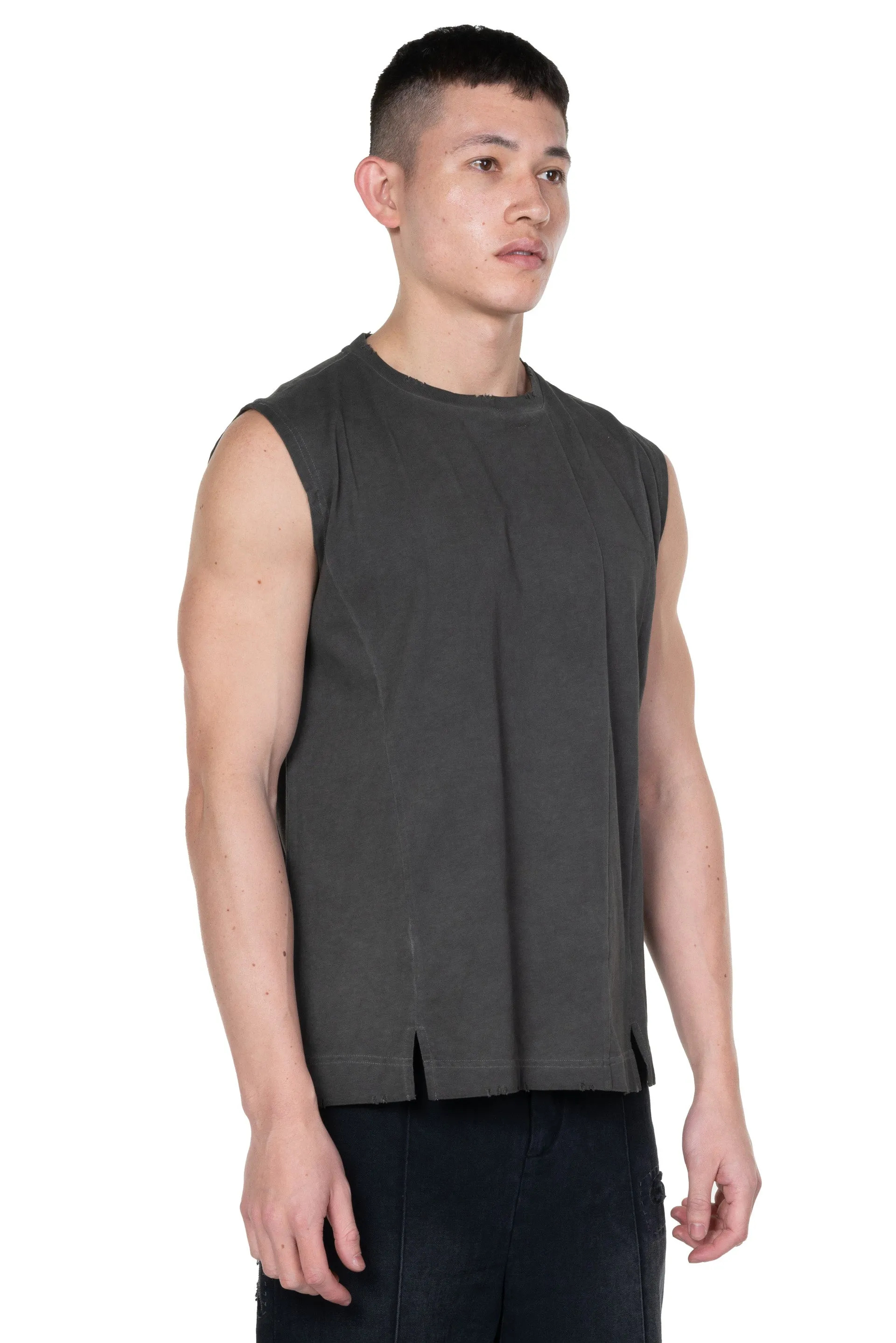 "Dirt" Vest 2.0 Cold Dyed Grey