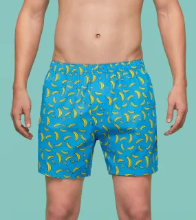 Remix Cotton Boxers Banana Blue