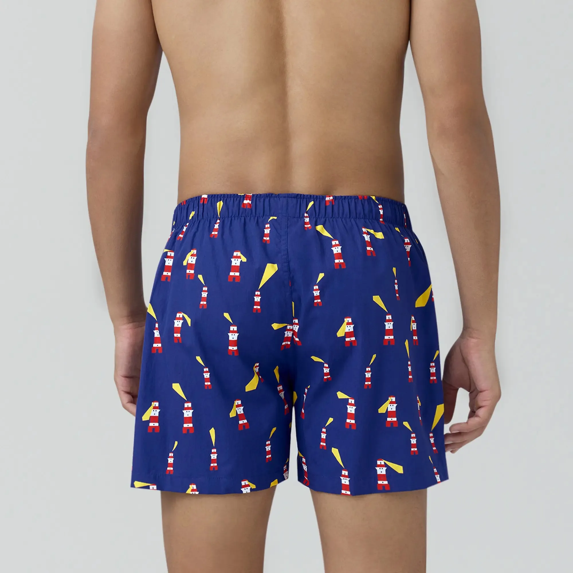 Remix Cotton Boxers Lighthouse Blue