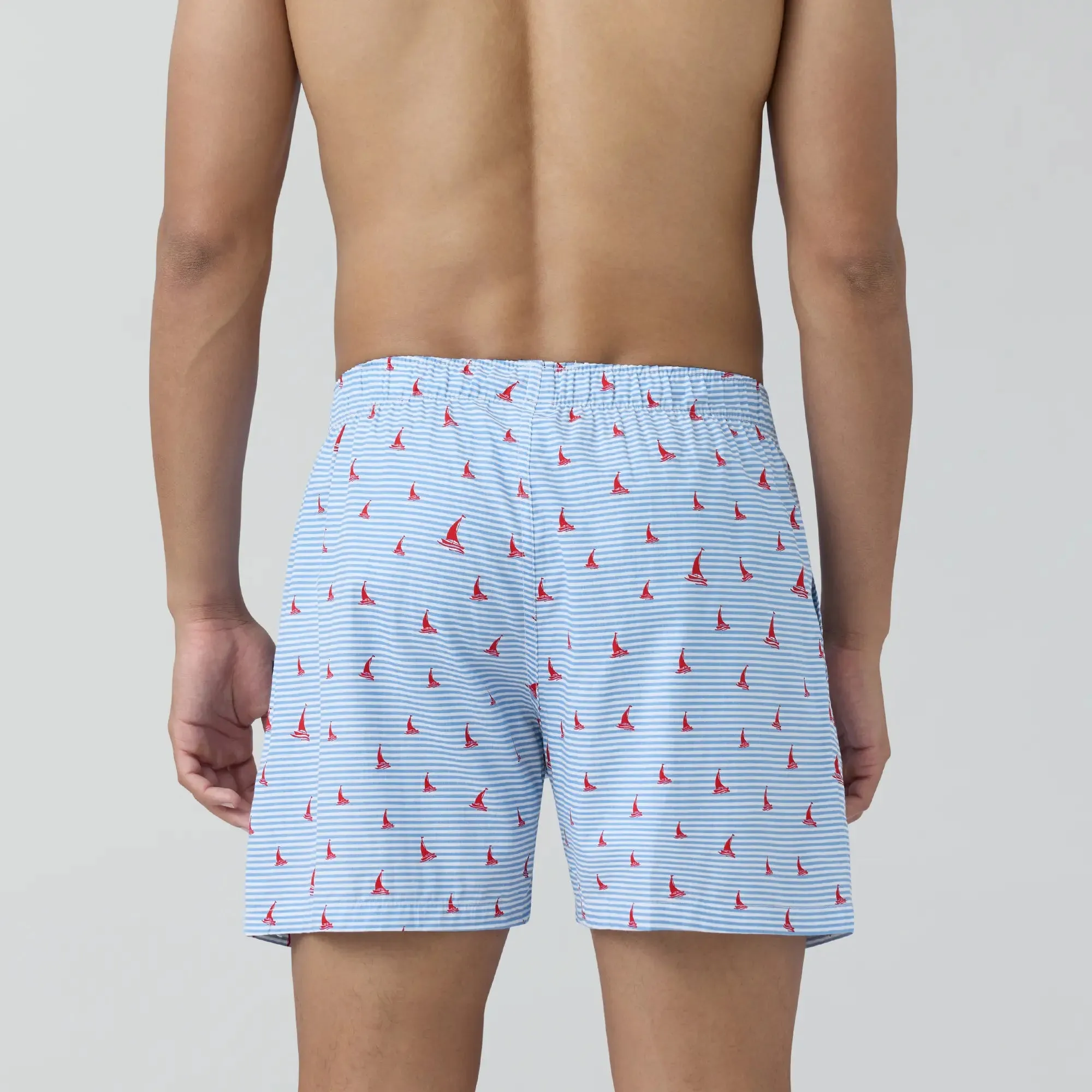 Remix Cotton Boxers Sailor Blue