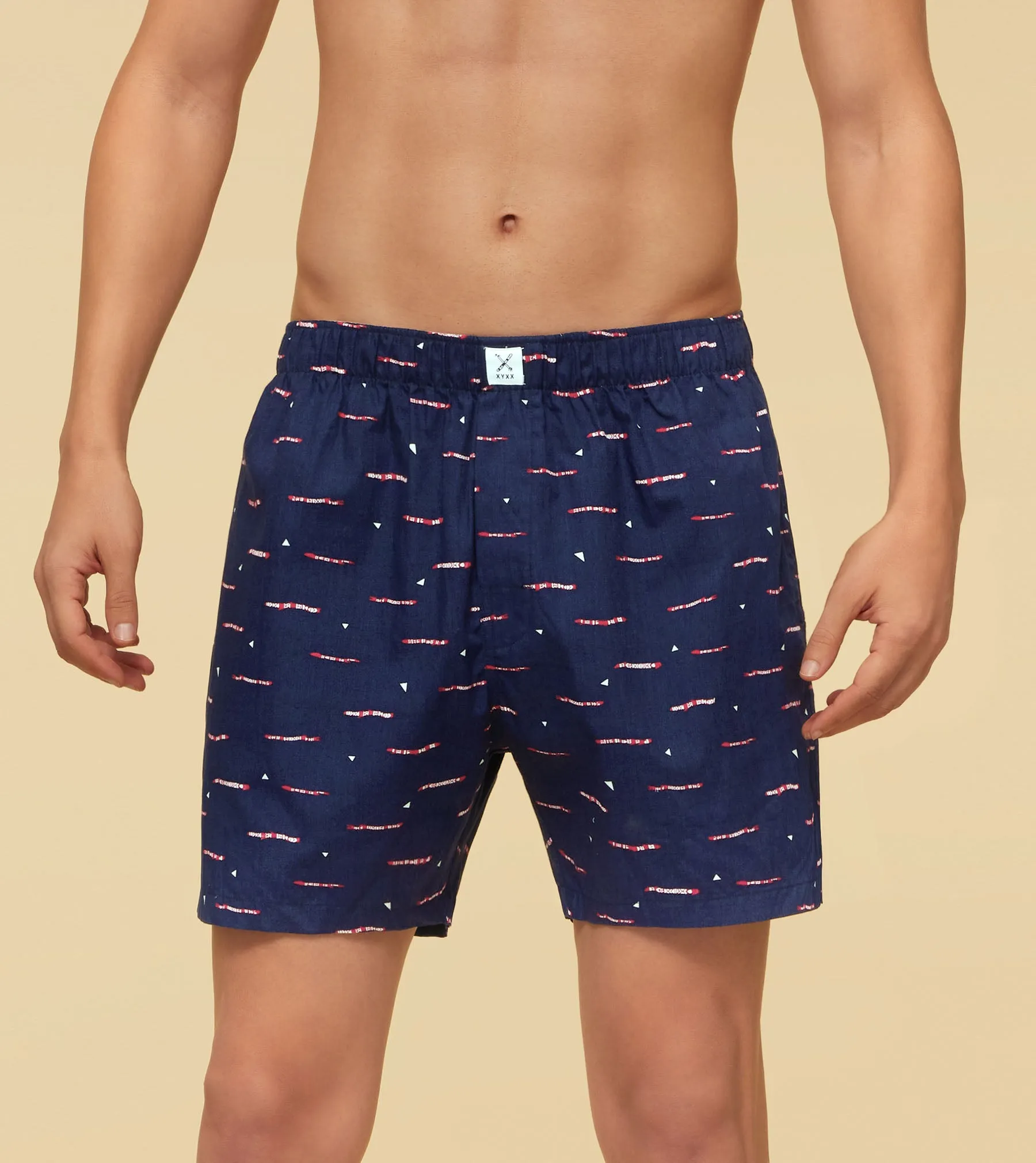 Savanna Cotton Boxers Driftwood Blue