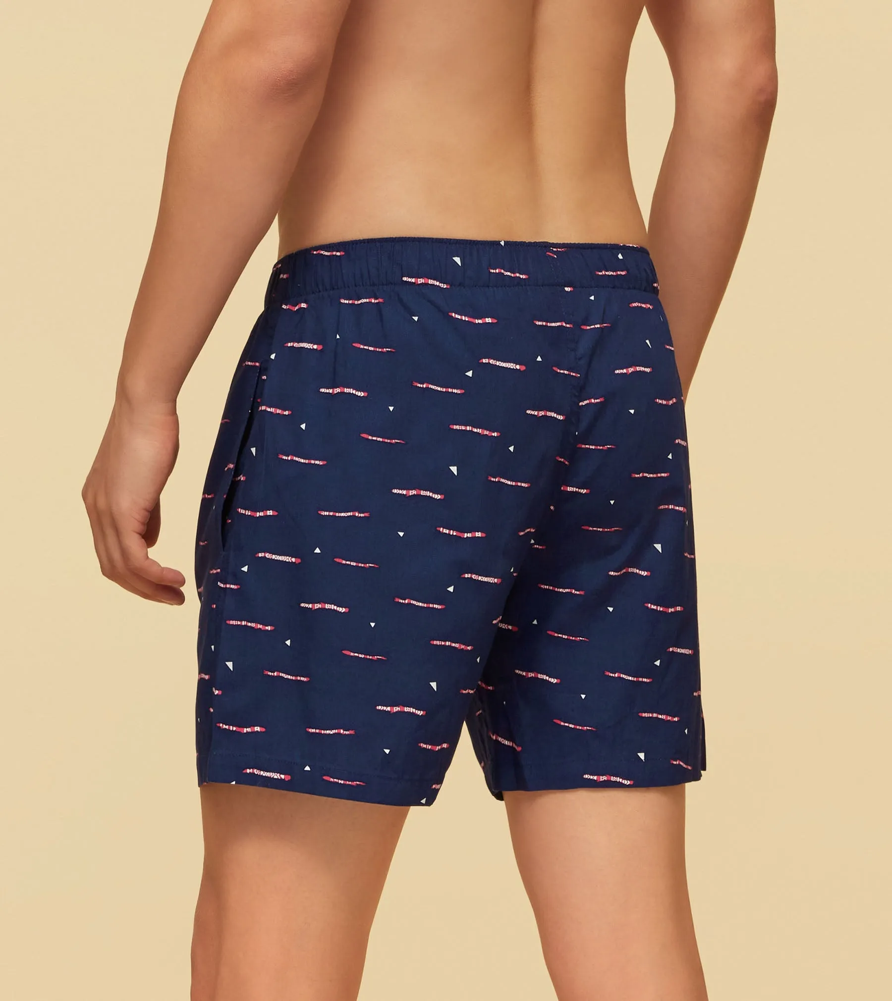 Savanna Cotton Boxers Driftwood Blue