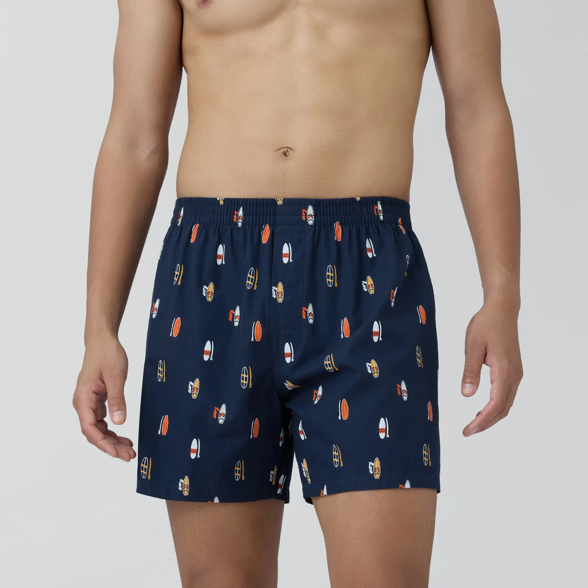 Splash Cotton Boxers - Surfboard Blue