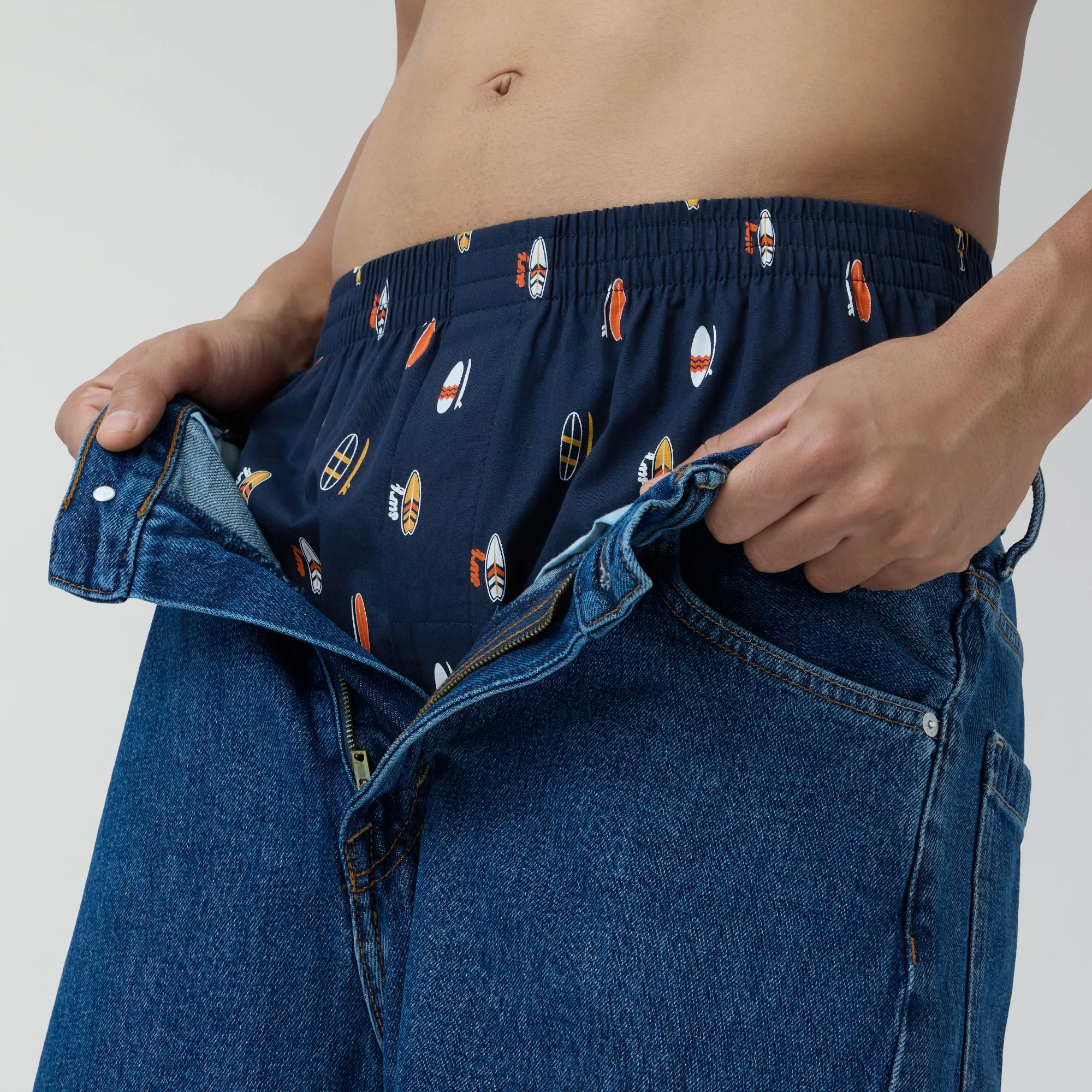 Splash Cotton Boxers - Surfboard Blue