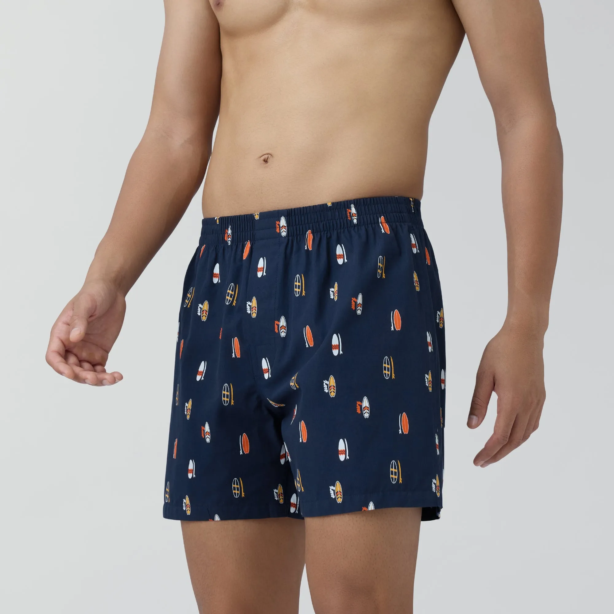 Splash Cotton Boxers - Surfboard Blue