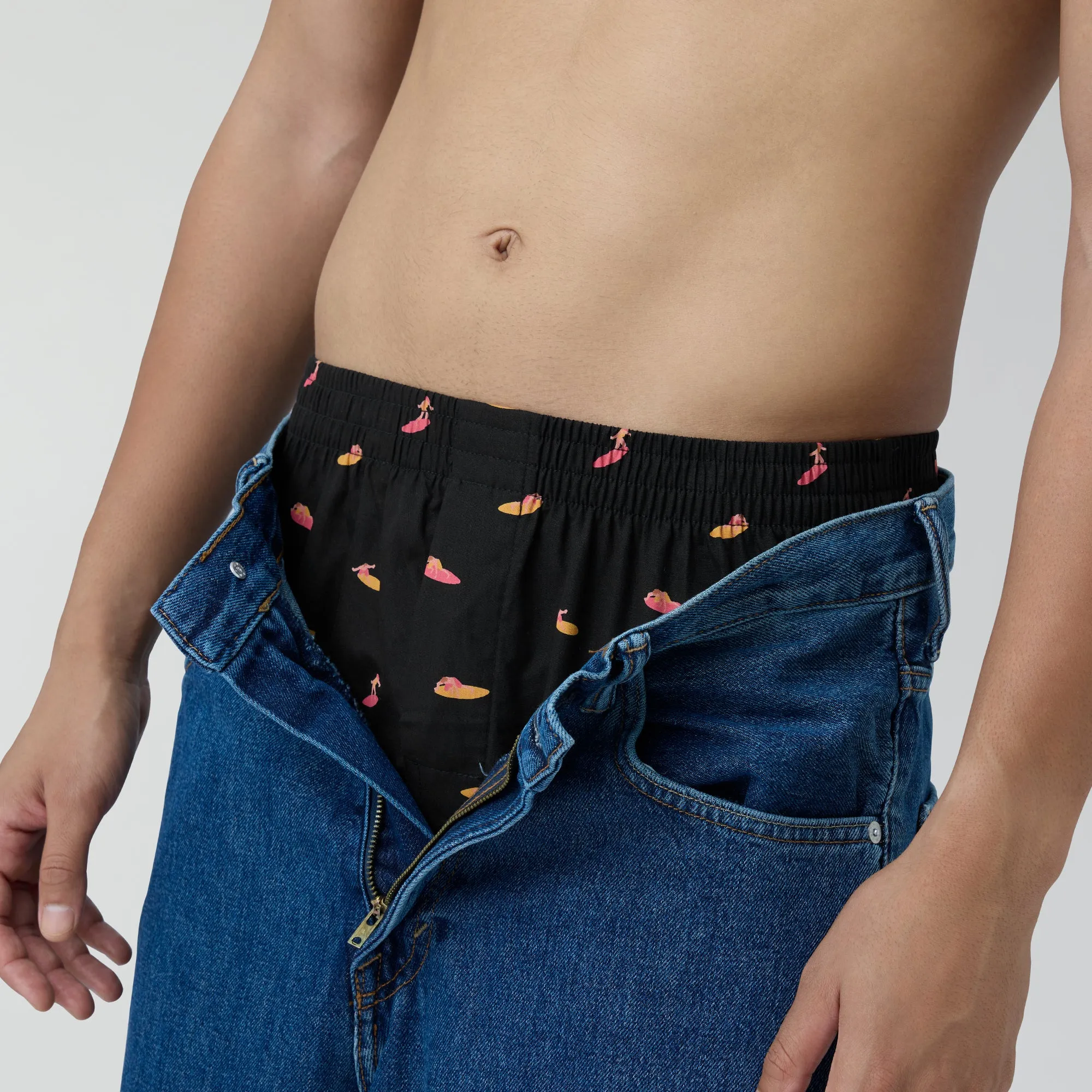 Splash Cotton Boxers - Surfer Black