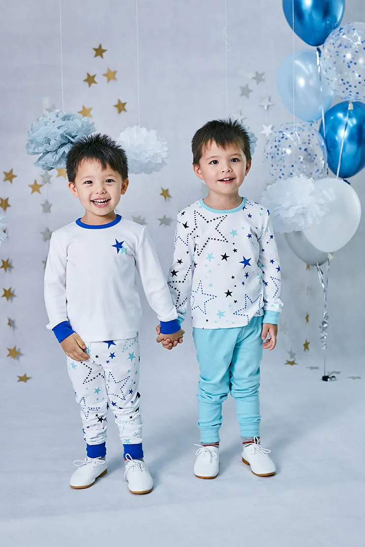 Starry Gaze Jammies Pyjamas 4pc Bundle Set (Green)