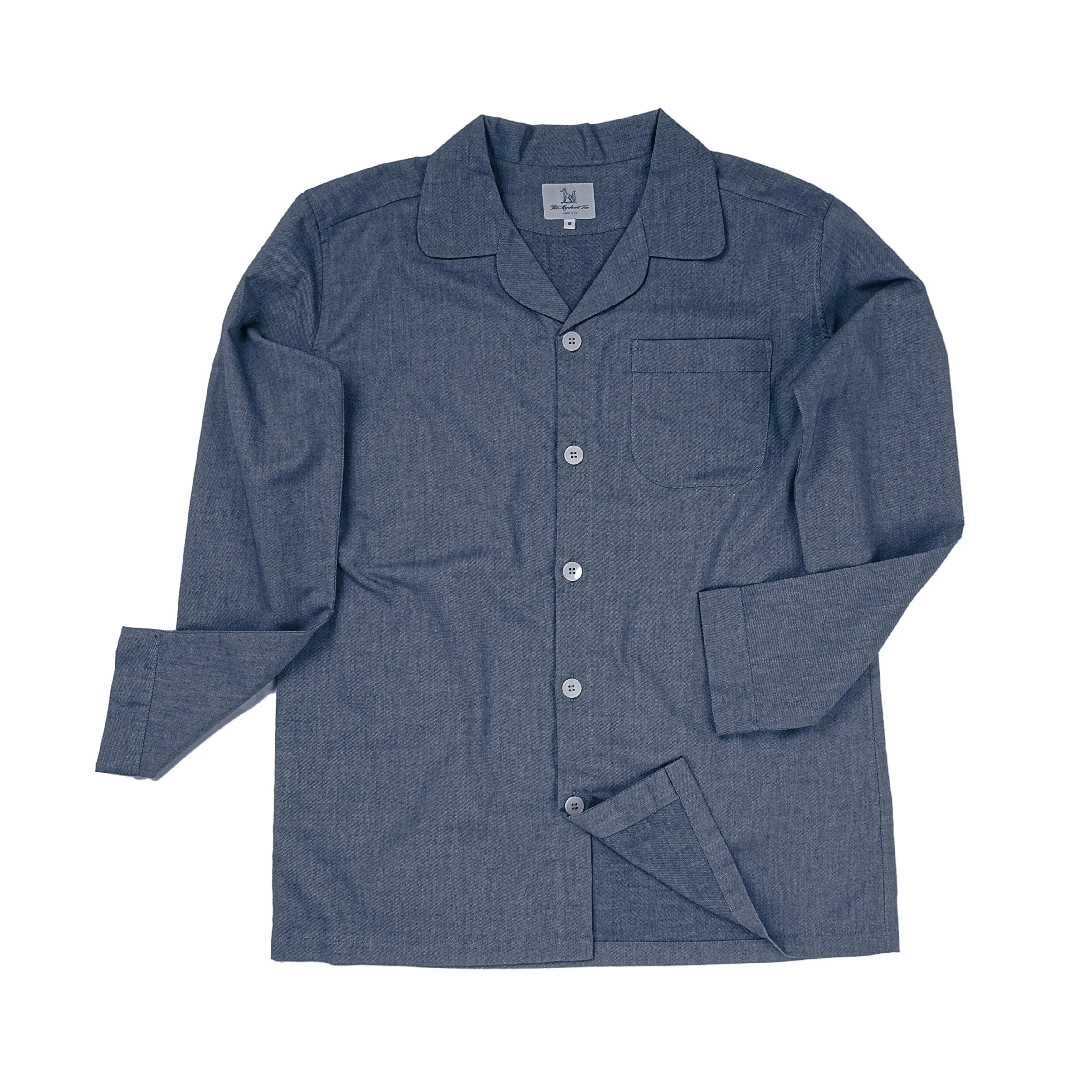 The Merchant Fox Pyjamas in Denim Blue