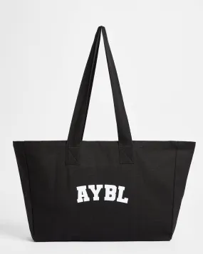 Varsity Tote Bag - Black