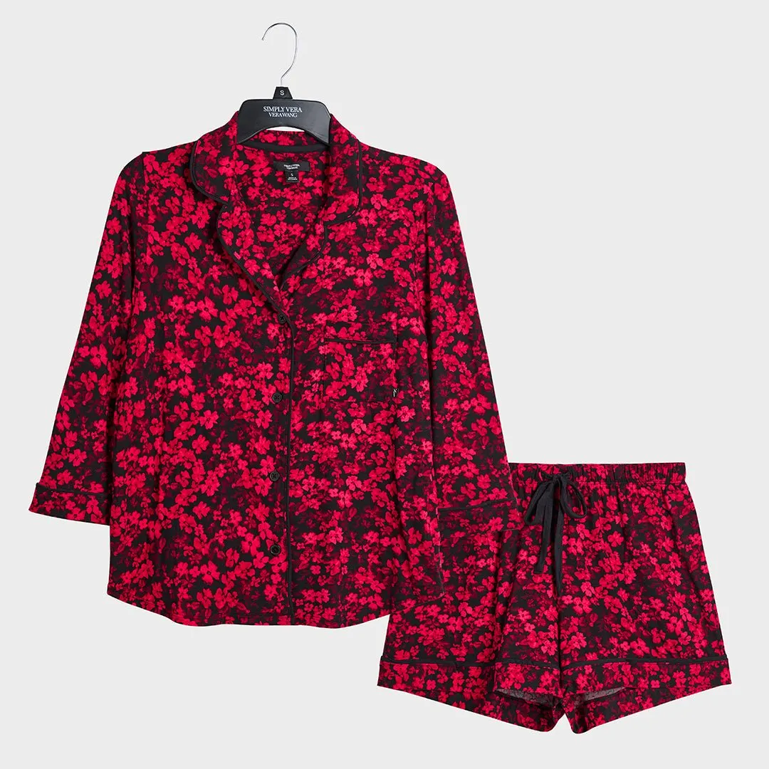 Vera Wang Red Floral Pyjamas