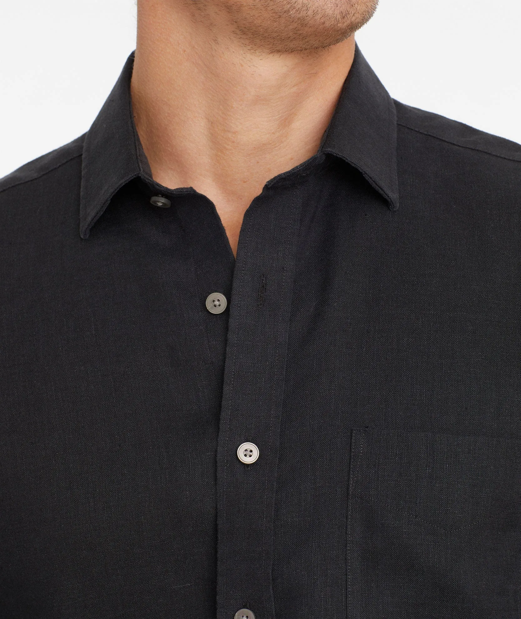 Wrinkle-Resistant Linen Vin Santo Shirt