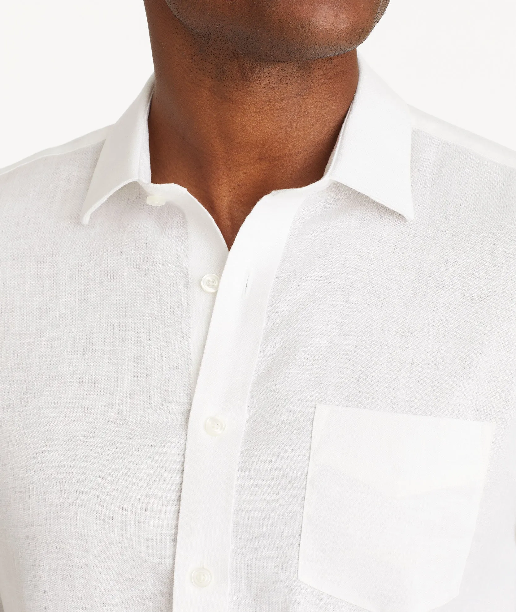 Wrinkle-Resistant Linen Vin Santo Shirt